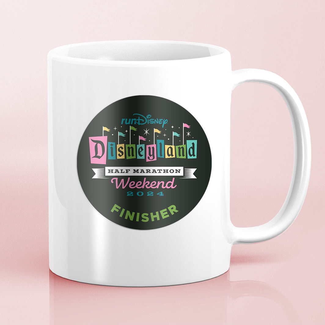 Disneyland Half Marathon Weekend 2024 FINISHER Water Bottle Mug Sticker