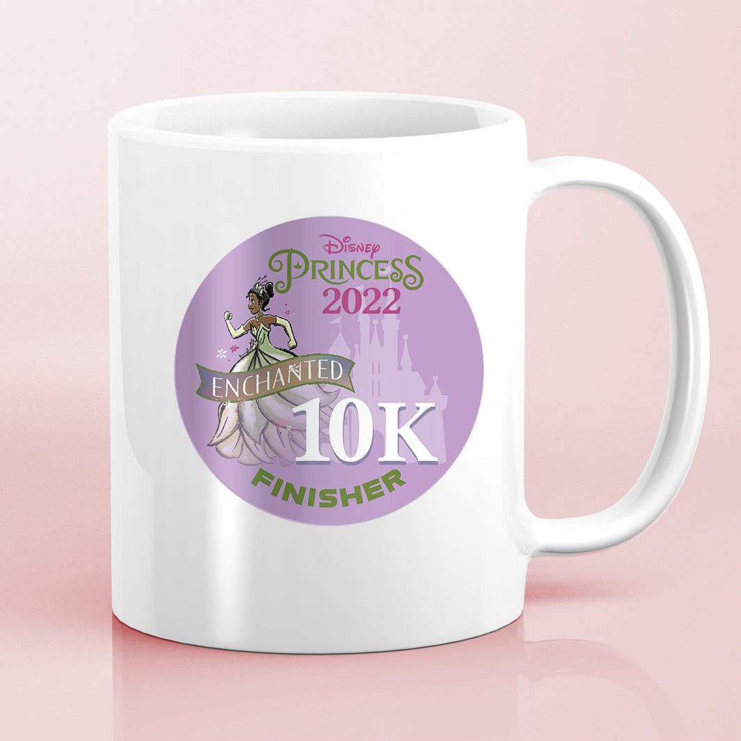 RunDisney Princess Half Marathon Weekend 2022 Princess 10K 6.2 Miles FINISHER Water Bottle Mug Sticker