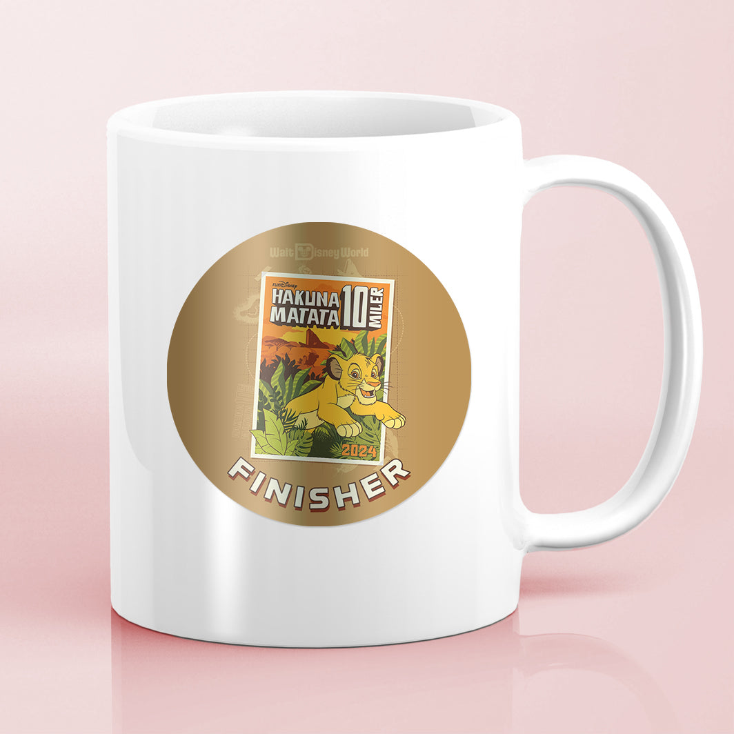 RunDisney Springtime Races 2024 10-Miler FINISHER Water Bottle Mug Sticker