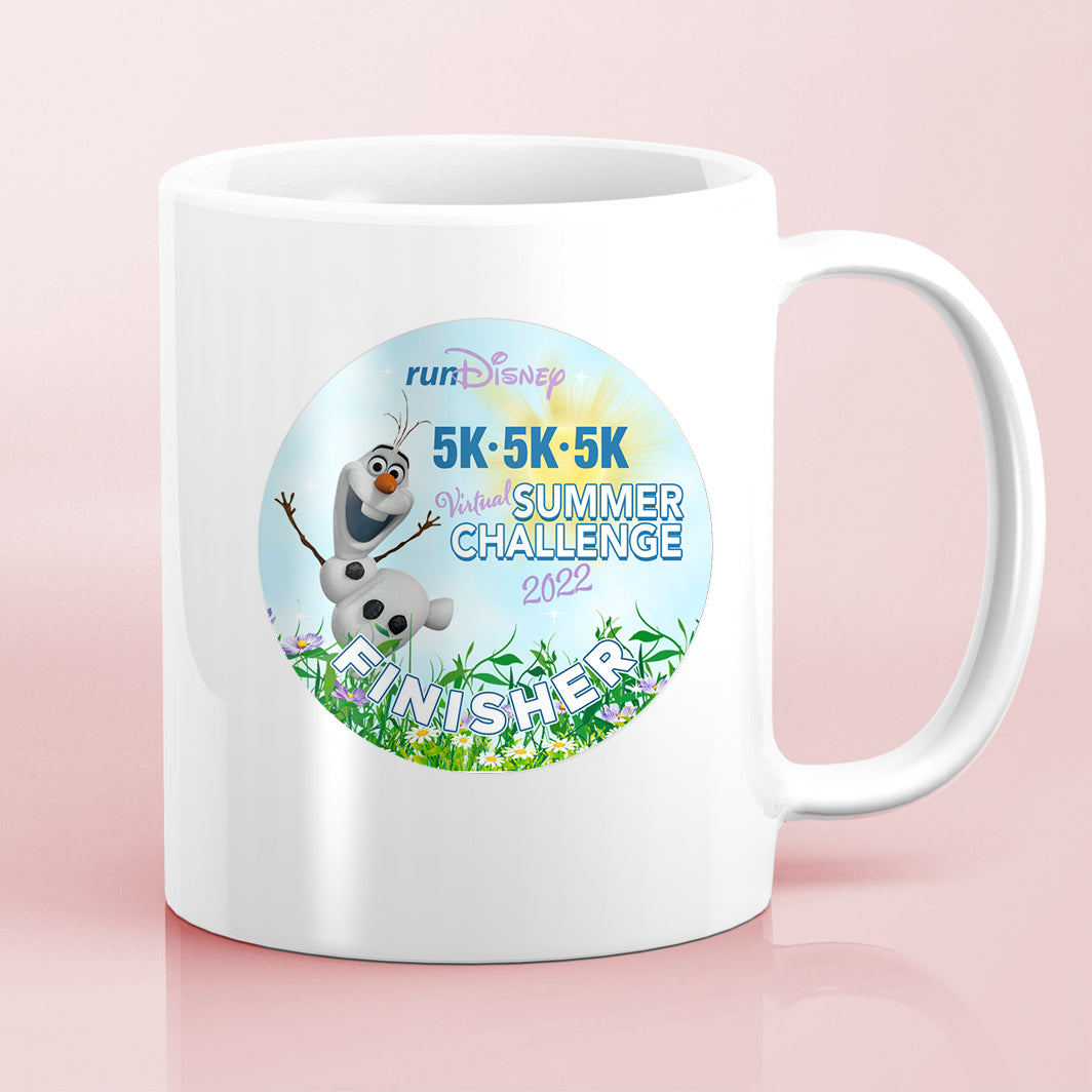 RunDisney Summer Virtual Series 2022 Virtual Challenge 3 x 5K 3.1 Miles FINISHER Water Bottle Mug Sticker