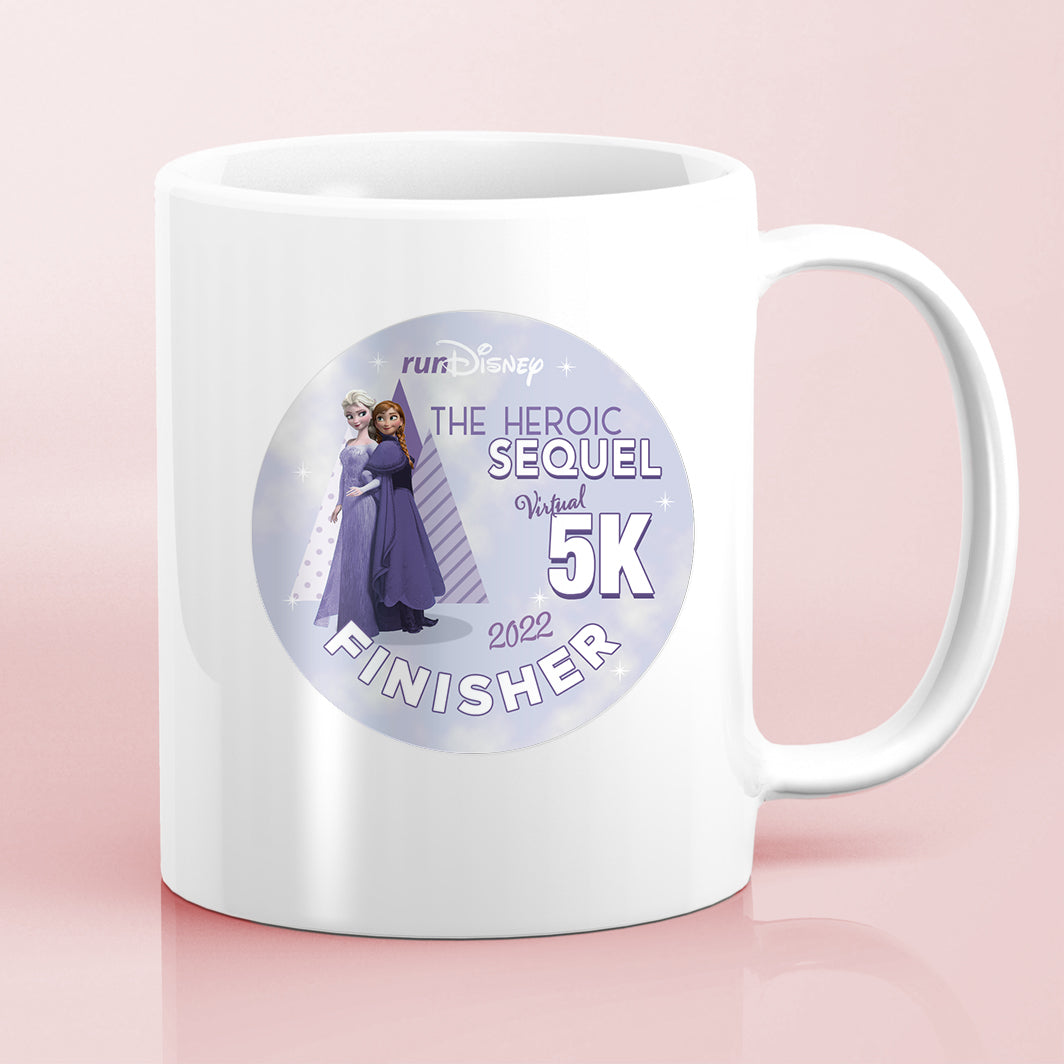 RunDisney Summer Virtual Series 2022 Heroic Sequel 5K 3.1 Miles FINISHER Water Bottle Mug Sticker