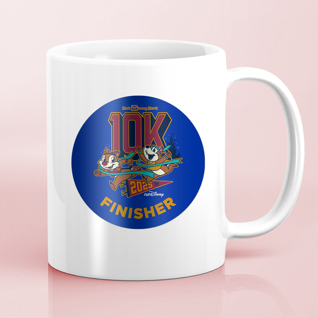 RunDisney Marathon Weekend 2025 10K 6.2 Miles FINISHER Water Bottle Mug Sticker