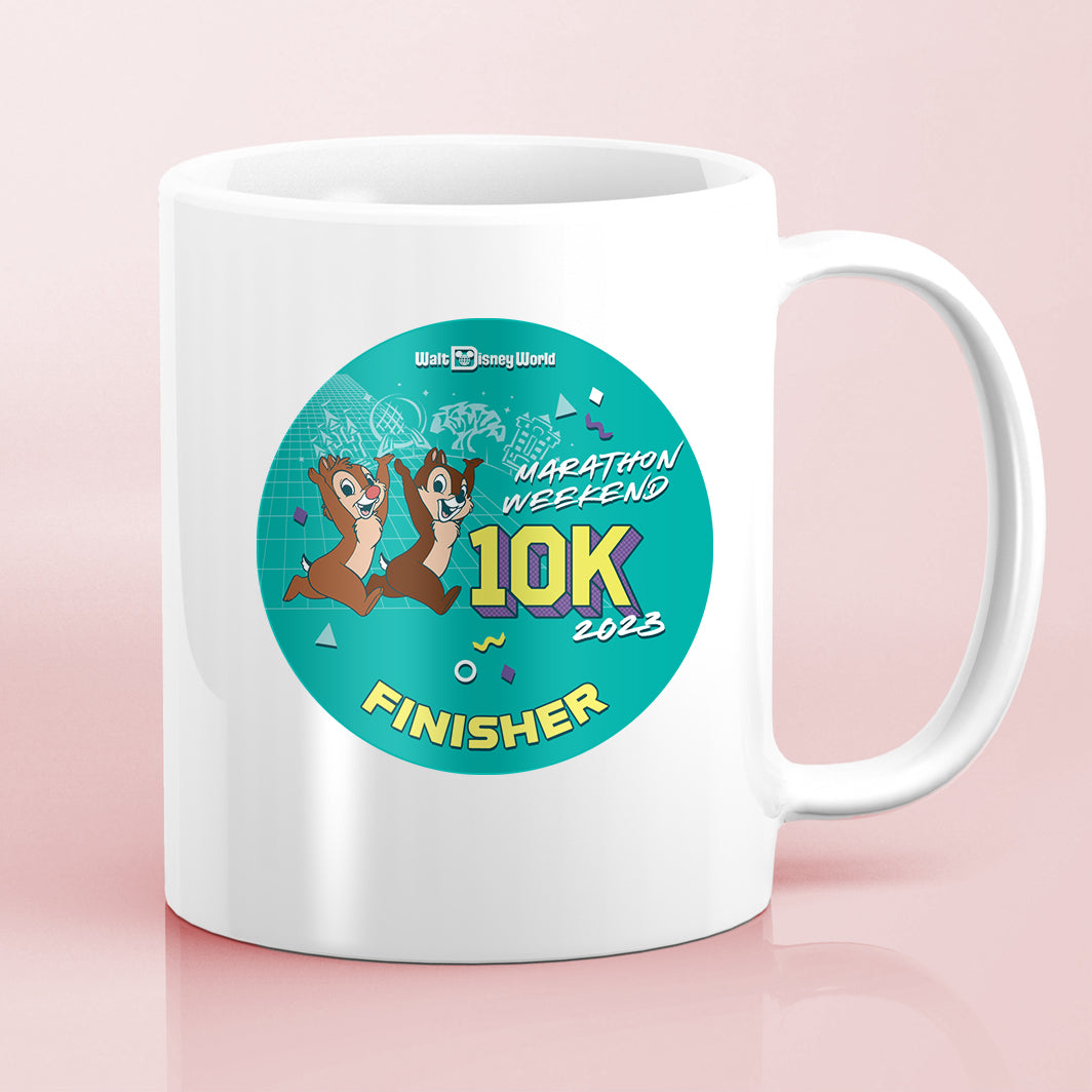 RunDisney Marathon Weekend 2023 10K 6.2 Miles FINISHER Water Bottle Mug Sticker