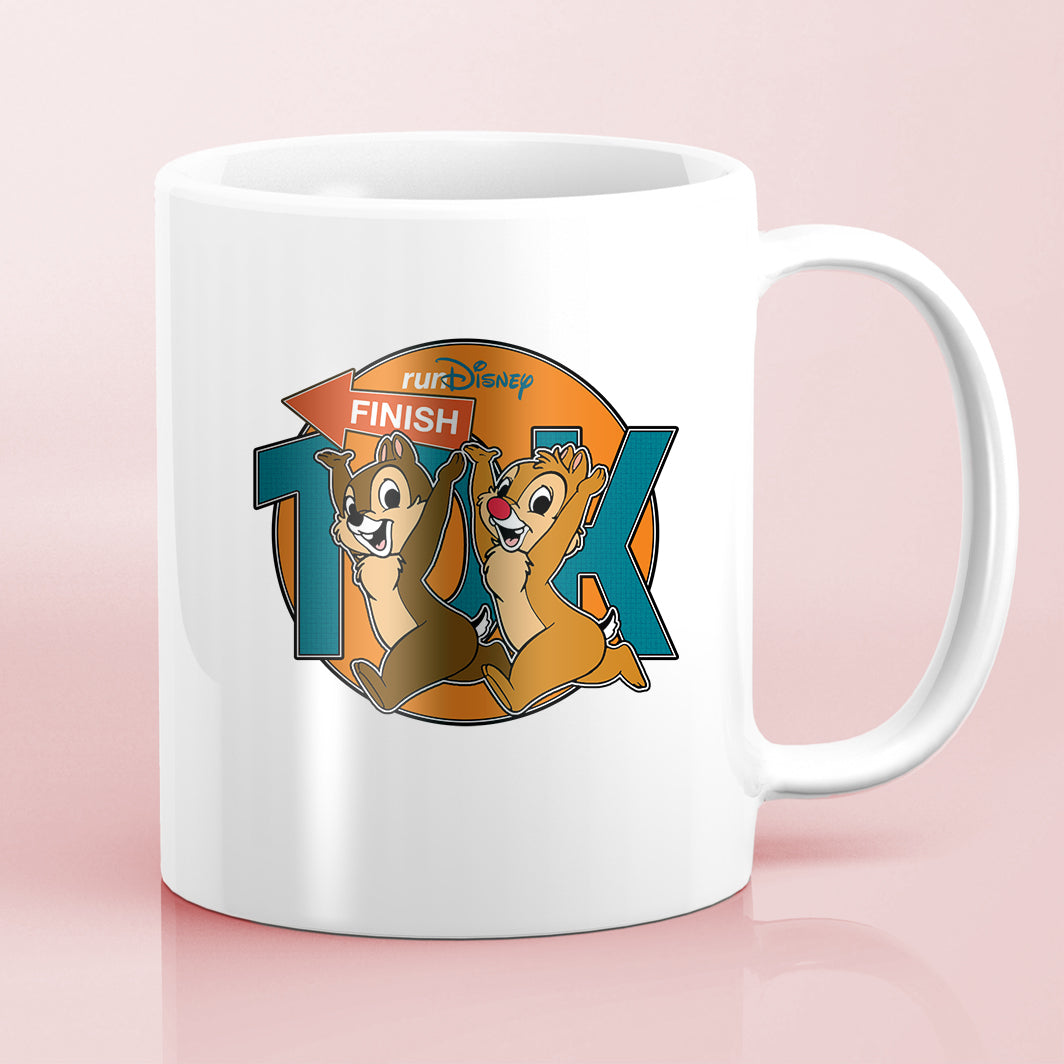 RunDisney Marathon Weekend 2024 10K 6.2 Miles Character Water Bottle Mug Sticker