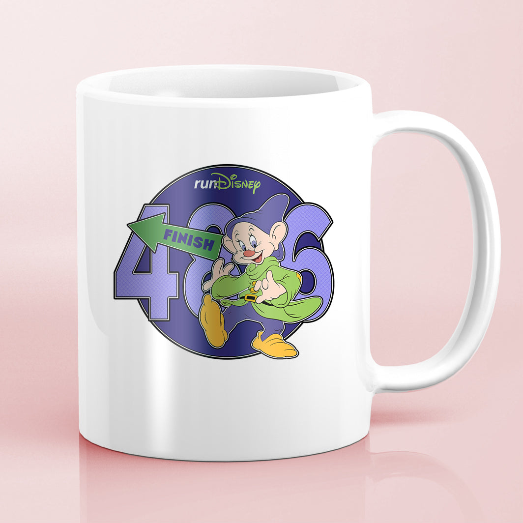 RunDisney Marathon Weekend 2024 Dopey Challenge 48.6 Miles Character Water Bottle Mug Sticker
