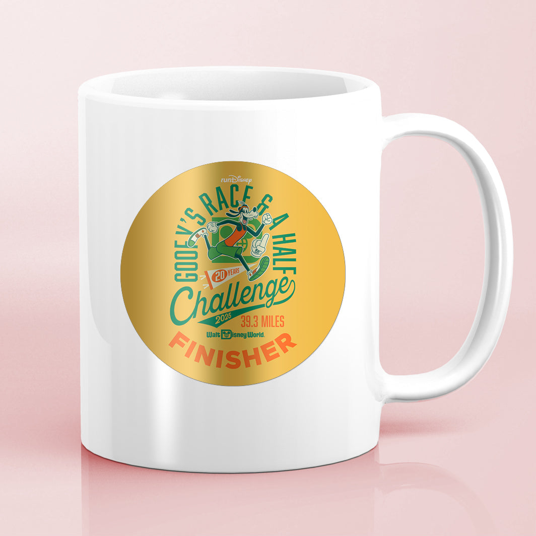 RunDisney Marathon Weekend 2025 Goofy Challenge 39.3 Miles FINISHER Water Bottle Mug Sticker
