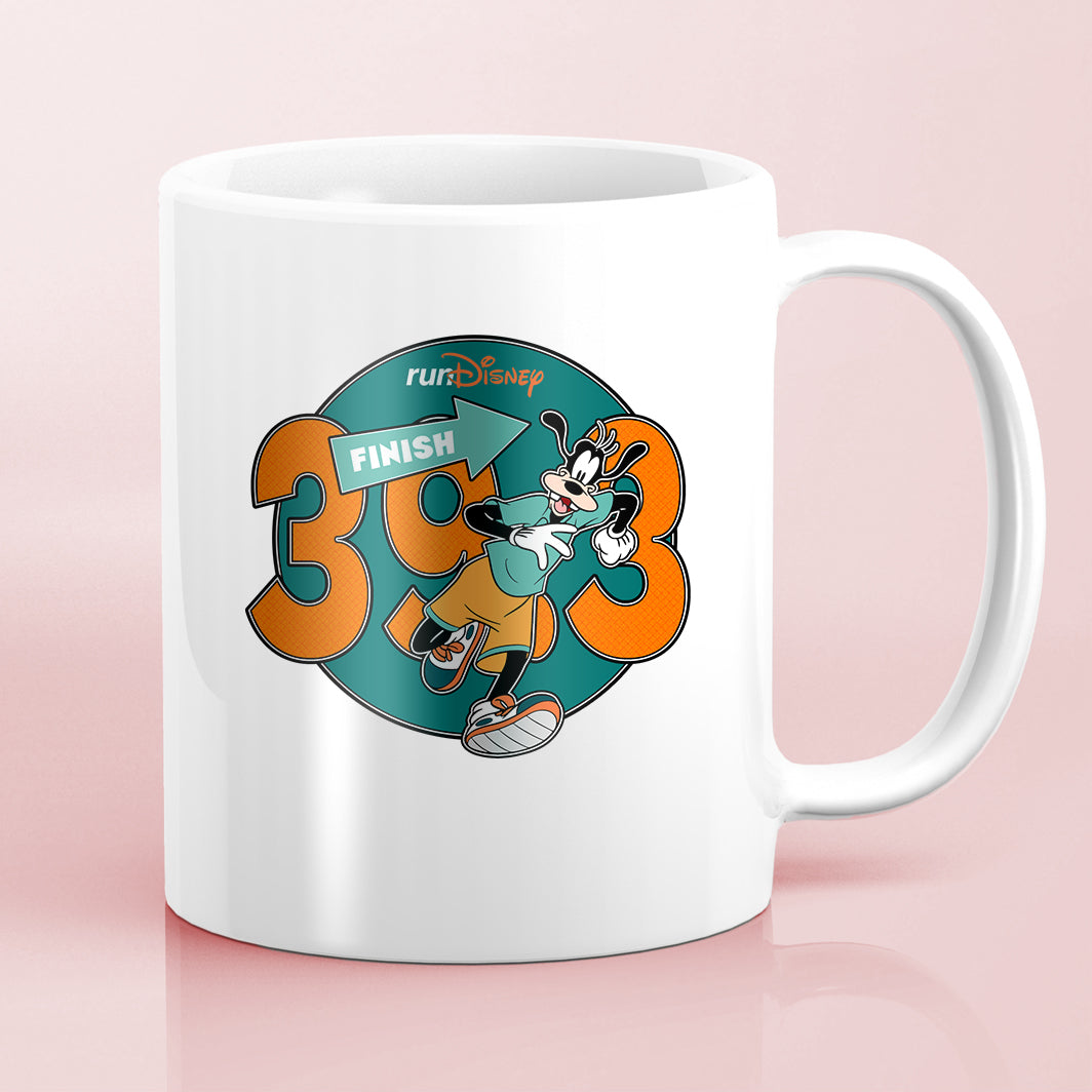 RunDisney Marathon Weekend 2024 Goofy Challenge 39.3 Miles Character Water Bottle Mug Sticker
