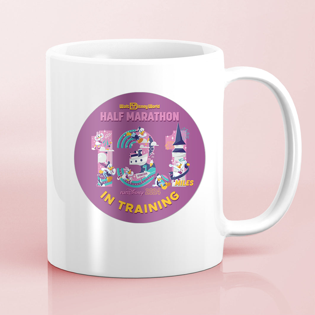 RunDisney Marathon Weekend 2024 Half Marathon 13.1 Miles IN TRAINING Water Bottle Mug Sticker