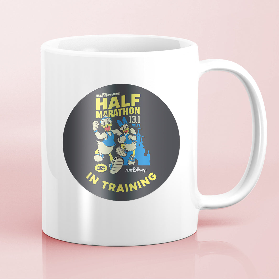 RunDisney Marathon Weekend 2025 Half Marathon 13.1 Miles IN TRAINING Water Bottle Mug Sticker