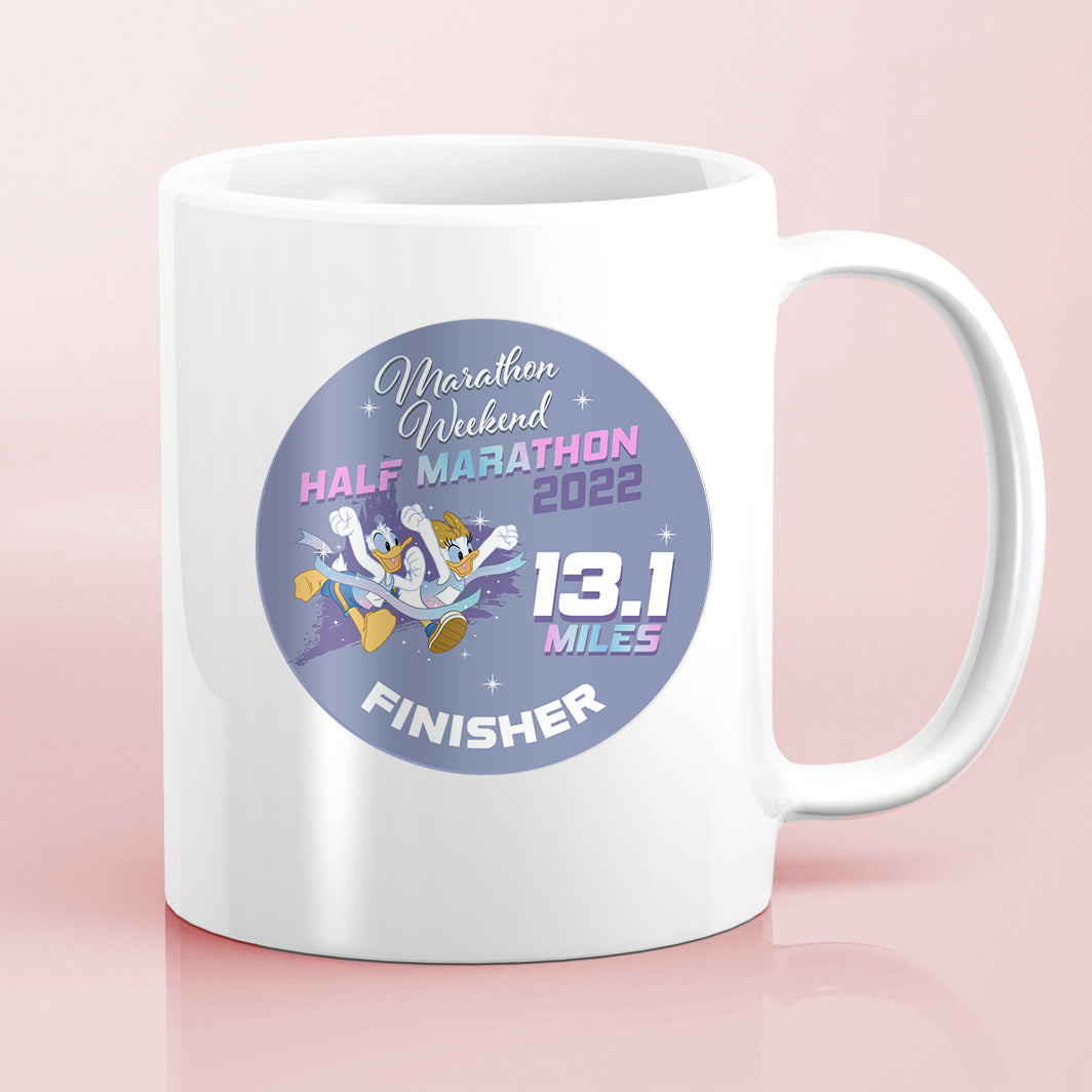 RunDisney Marathon Weekend 2022 Half Marathon 13.1 Miles FINISHER Water Bottle Mug Sticker
