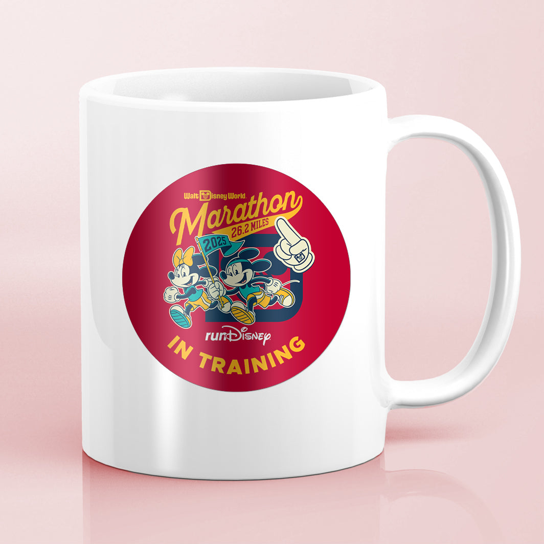 RunDisney Marathon Weekend 2025 Marathon 26.2 Miles IN TRAINING Water Bottle Mug Sticker
