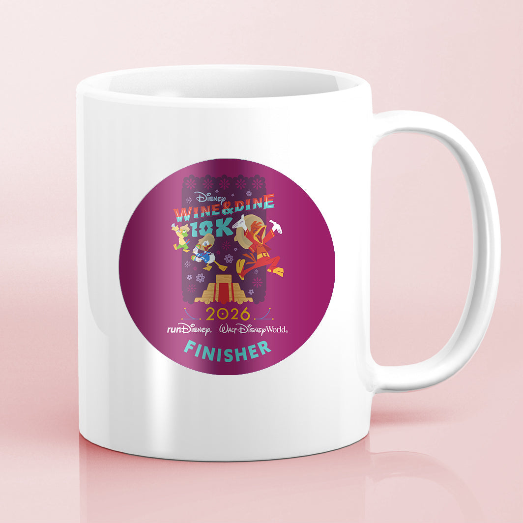 RunDisney Wine & Dine Weekend 2026 10K 6.2 Miles NO WORDS or FINISHER Water Bottle Mug Sticker