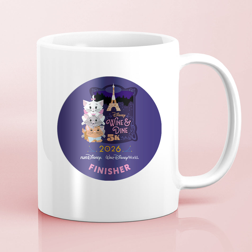 RunDisney Wine & Dine Weekend 2026 5K 3.1 Miles NO WORDS or FINISHER Water Bottle Mug Sticker