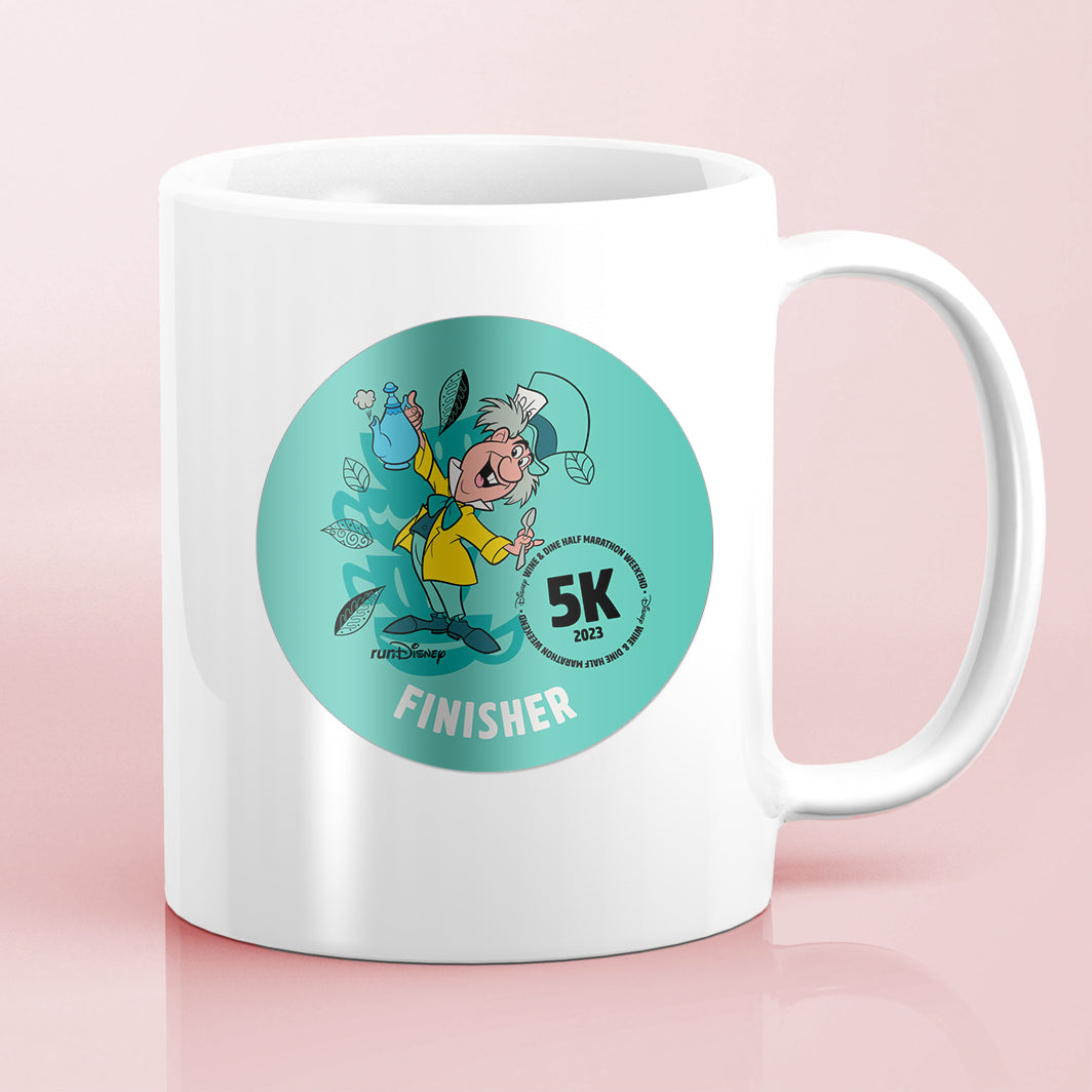 RunDisney Wine & Dine Weekend 2023 5K 3.1 Miles FINISHER Water Bottle Mug Sticker