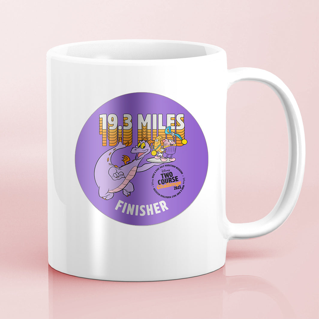 RunDisney Wine & Dine Weekend 2023 Two Course Challenge 19.3 Miles FINISHER Water Bottle Mug Sticker