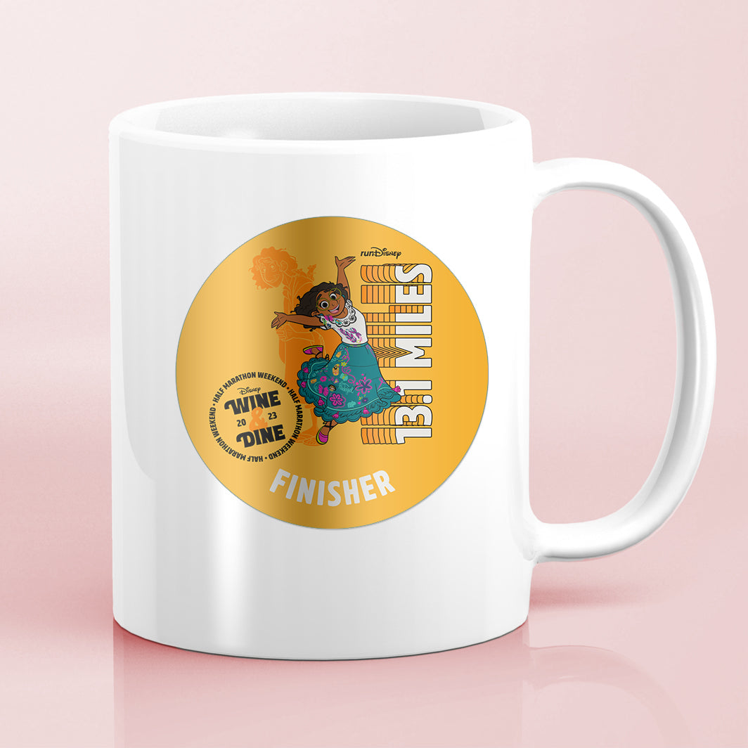 RunDisney Wine & Dine Weekend 2023 Half Marathon 13.1 Miles FINISHER Water Bottle Mug Sticker