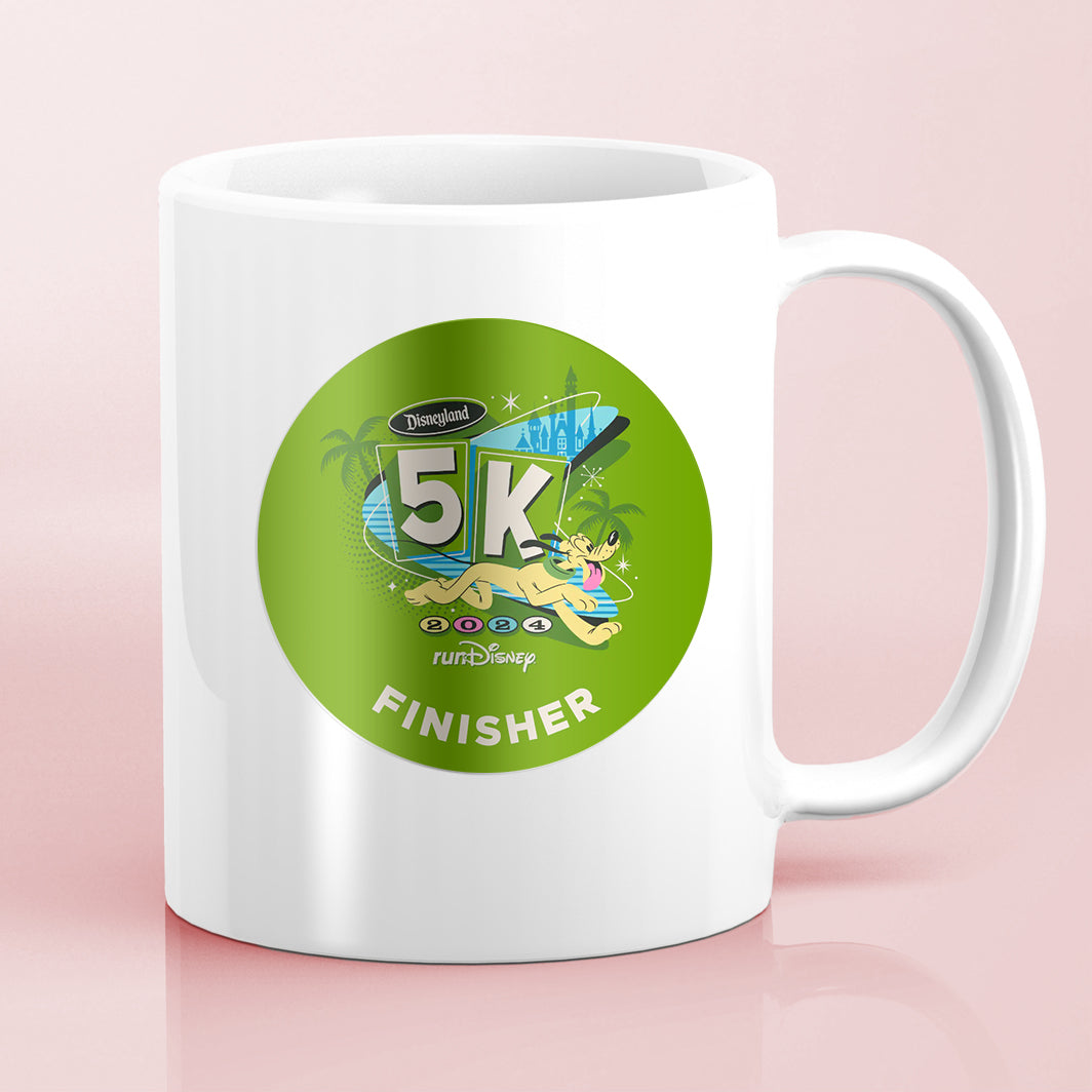 Disneyland Half Marathon Weekend 2024 5K 3.1 Miles FINISHER Water Bottle Mug Sticker THEMED