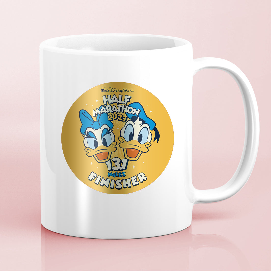 RunDisney Marathon Weekend 2027 Half Marathon 13.1 Miles NO WORDS or FINISHER Water Bottle Mug Sticker