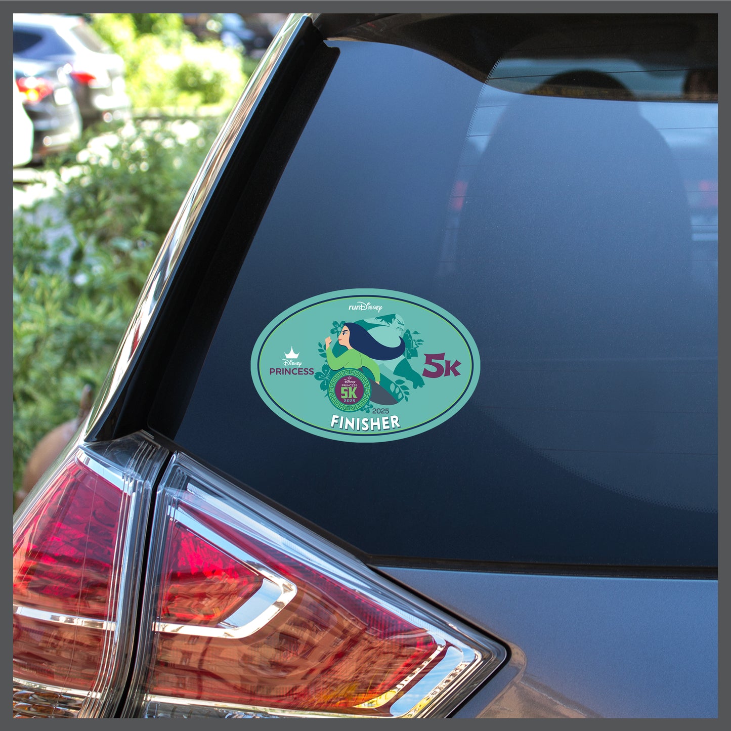 RunDisney Princess Half Marathon Weekend 2025 Princess 5K 3.1 Miles FINISHER Decal or Car Magnet