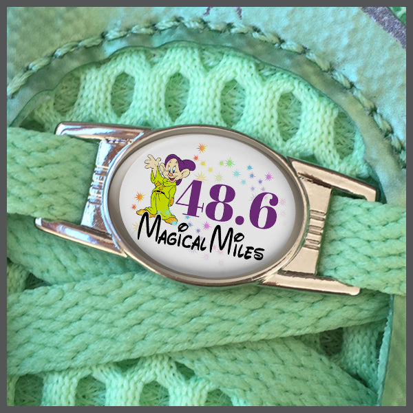 RunDisney Dopey 48.6 Magical Miles Shoe Charm or Zipper Pull