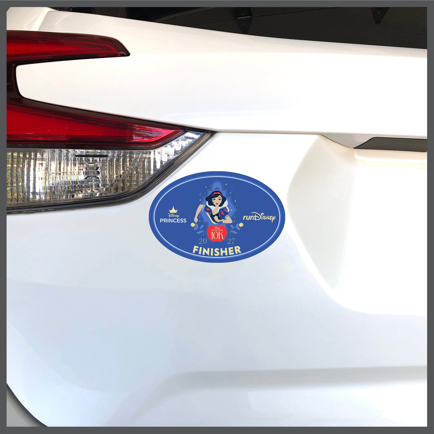RunDisney Princess Half Marathon Weekend 2027 Princess 10K 6.2 Miles FINISHER Decal or Car Magnet