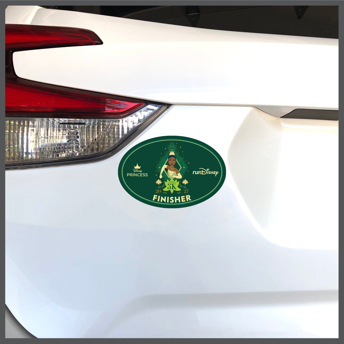 RunDisney Princess Half Marathon Weekend 2027 Princess 5K 3.1 Miles FINISHER Decal or Car Magnet