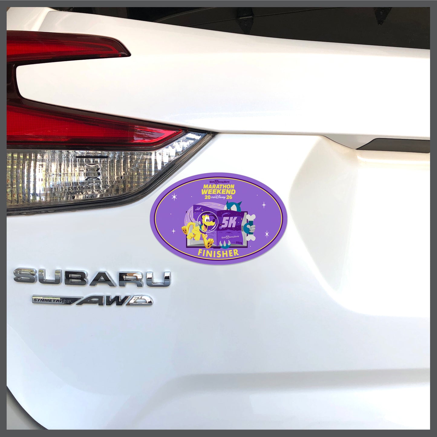 RunDisney Marathon Weekend 2026 5K 3.1 Miles FINISHER Decal or Car Magnet