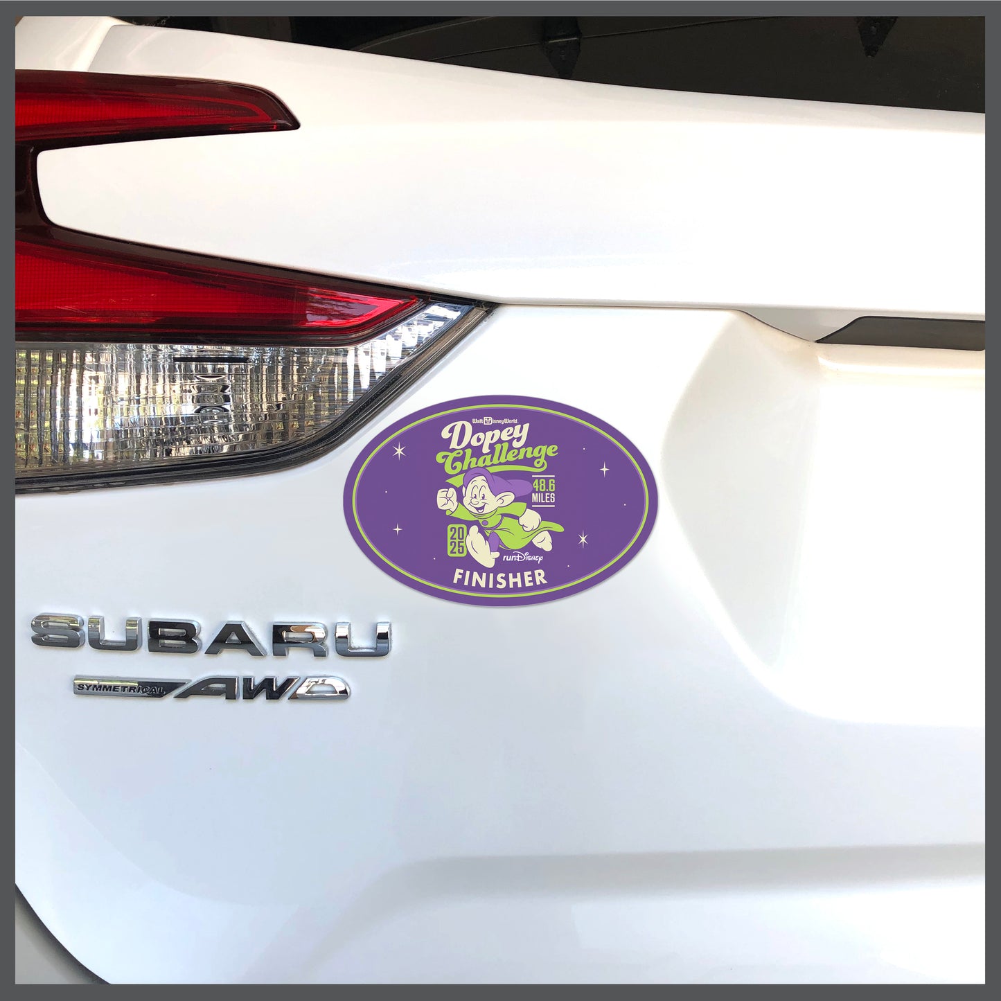 RunDisney Marathon Weekend 2025 Dopey Challenge 48.6 Miles FINISHER Decal or Car Magnet