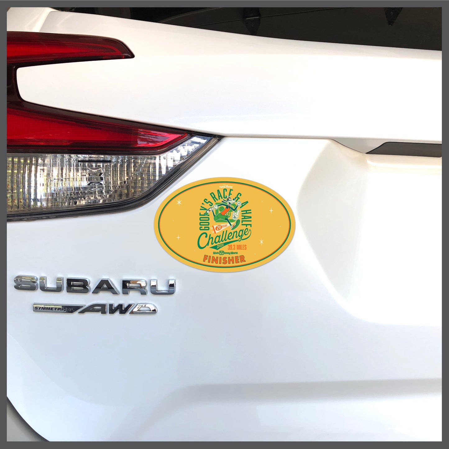 RunDisney Marathon Weekend 2025 Goofy Challenge 39.3 Miles FINISHER Decal or Car Magnet