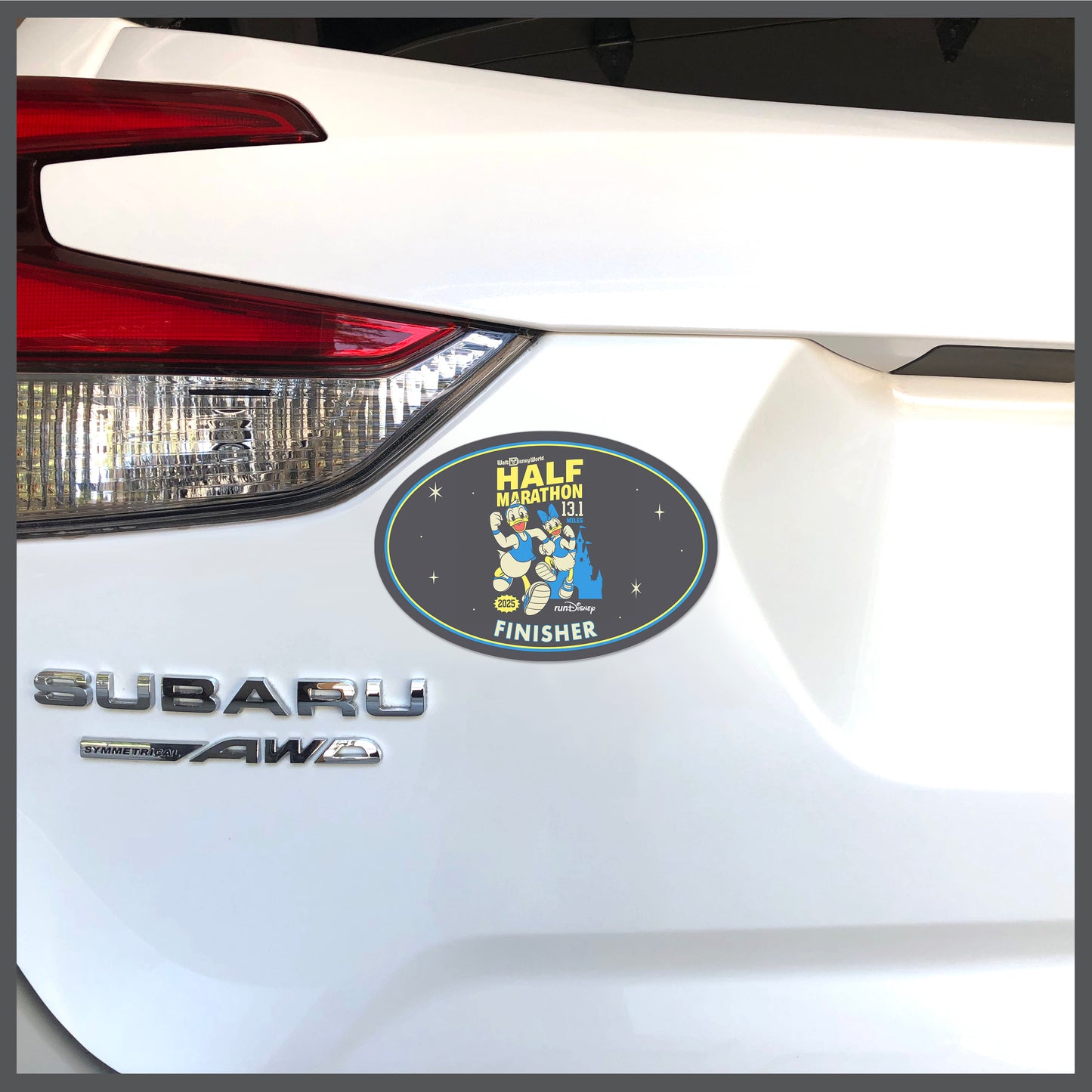 RunDisney Marathon Weekend 2025 Half Marathon 13.1 Miles FINISHER Decal or Car Magnet