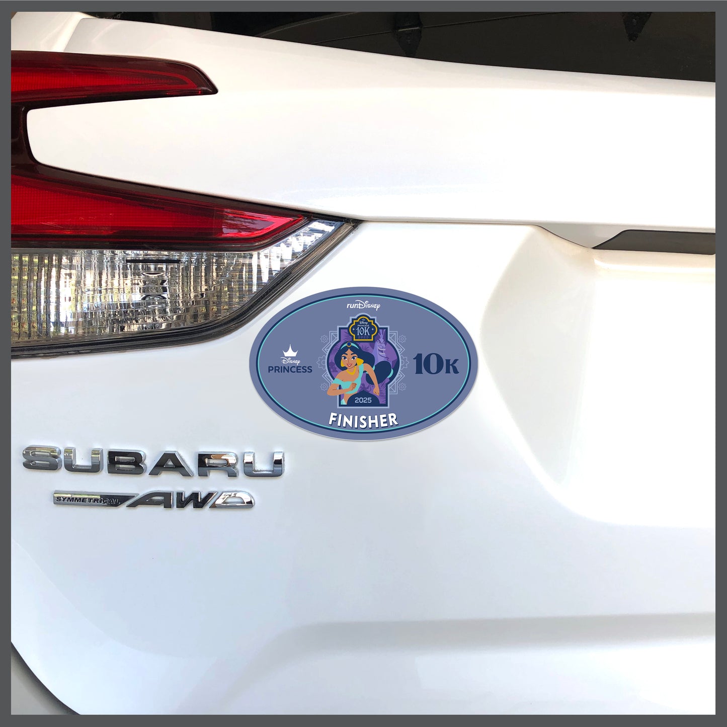 RunDisney Princess Half Marathon Weekend 2025 Princess 10K 6.2 Miles FINISHER Decal or Car Magnet