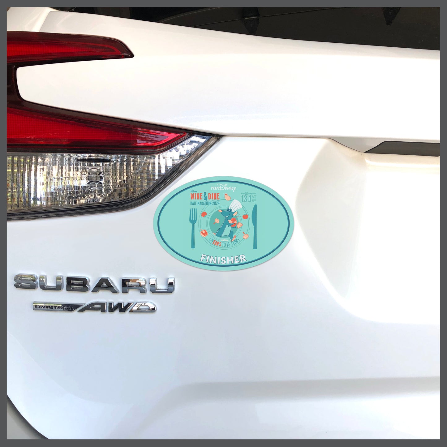 RunDisney Wine & Dine Weekend 2024 Half Marathon 13.1 Miles FINISHER Decal or Car Magnet