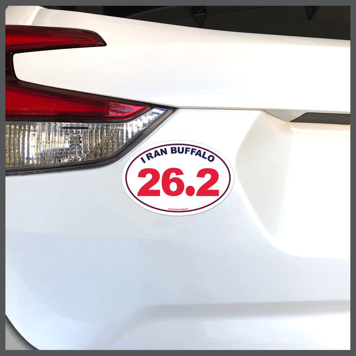 I Ran Buffalo 26.2 Marathon with No Year Decal or Car Magnet
