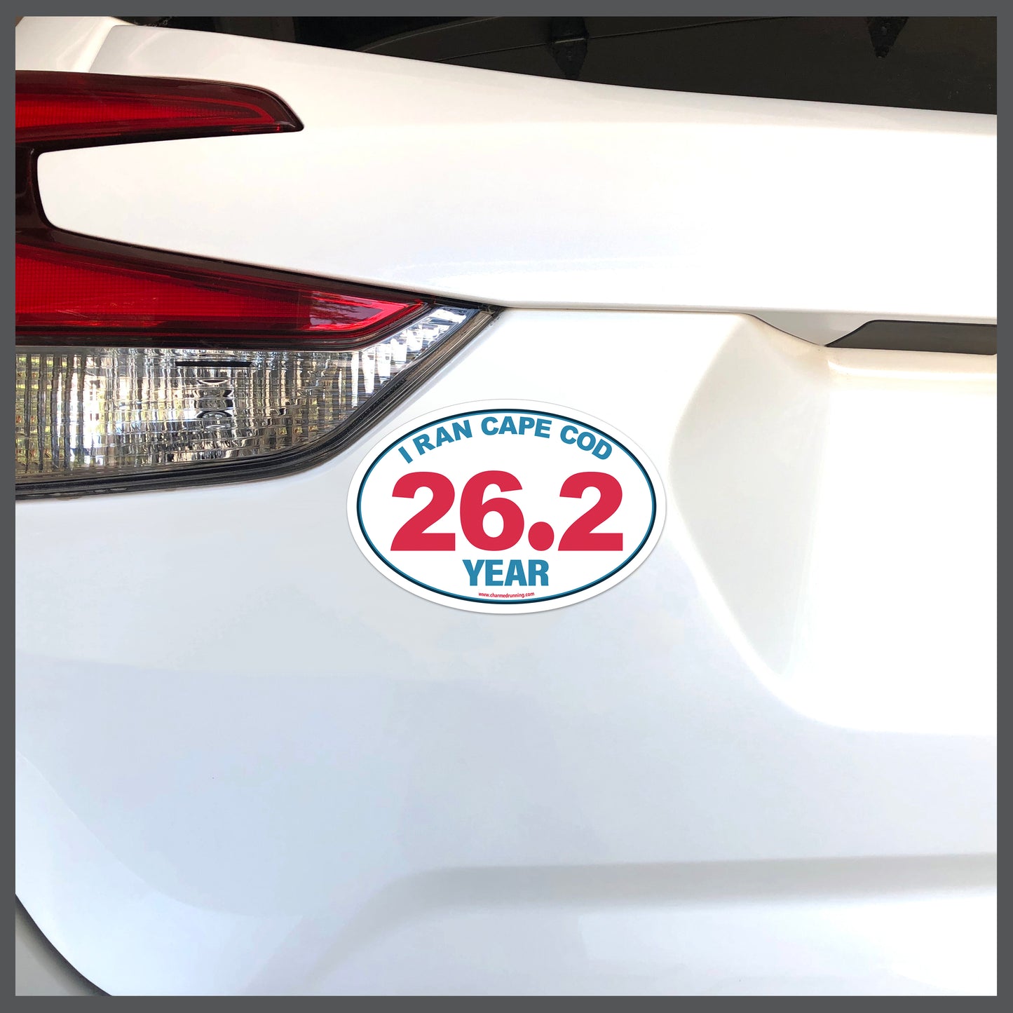 I Ran Cape Cod 26.2 Marathon with Custom Year Decal or Car Magnet