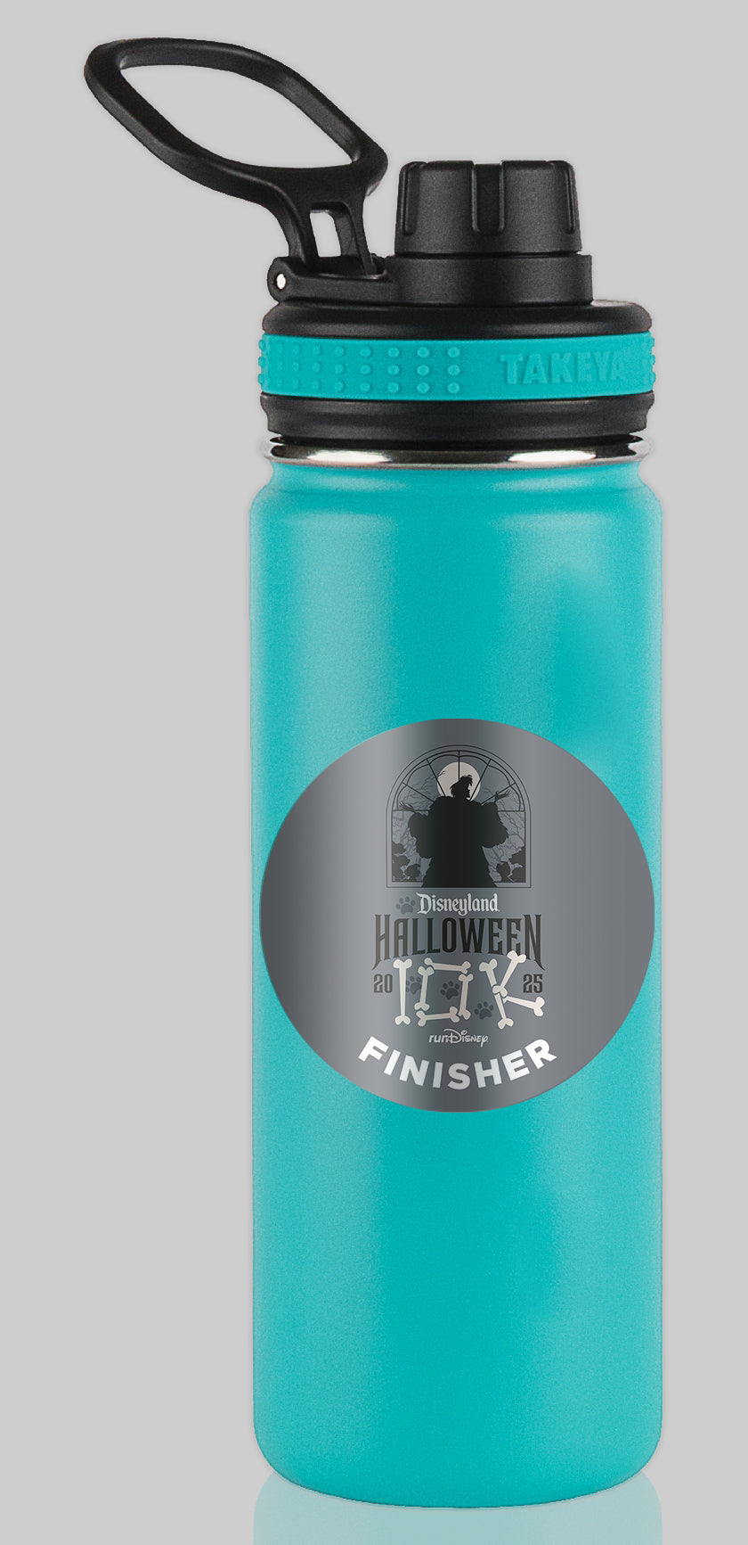 Disneyland Halloween Half Marathon Weekend 2025 10K 6.2 Miles FINISHER Water Bottle Mug Sticker THEMED