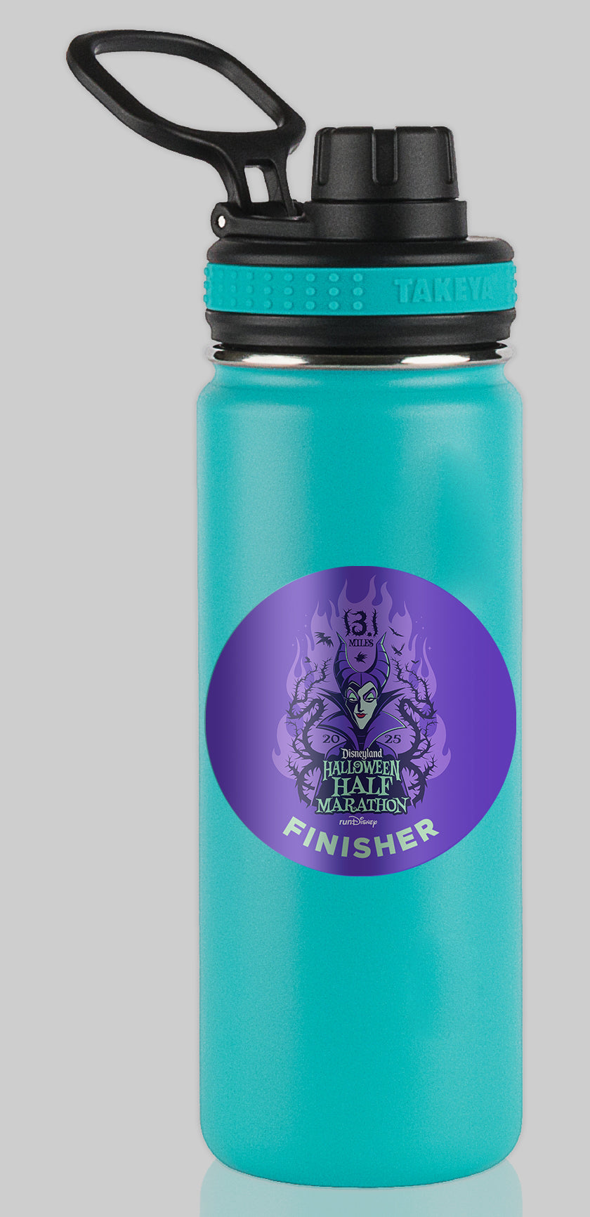 Disneyland Halloween Half Marathon Weekend 2025 Half Marathon 13.1 Miles FINISHER Water Bottle Mug Sticker THEMED