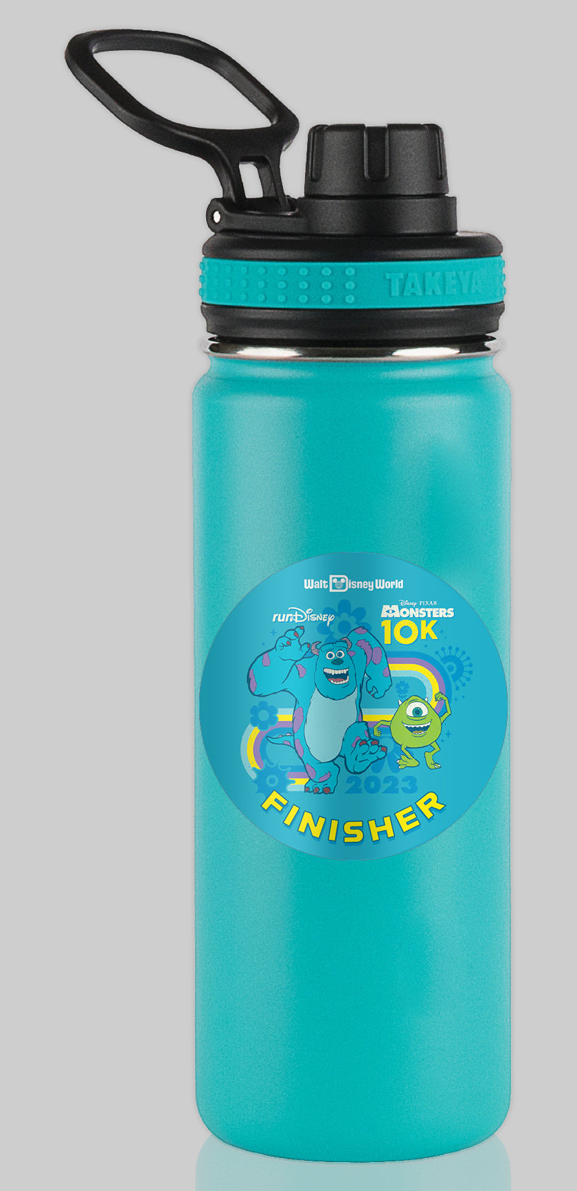 RunDisney Springtime Races 2023 10K 6.2 Miles FINISHER Water Bottle Mug Sticker