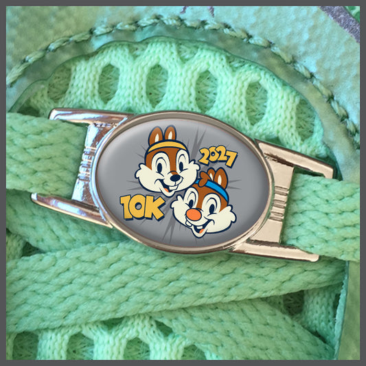 RunDisney Marathon Weekend 2027 10K 6.2 Miles Finisher or No Words Shoe Charm or Zipper Pull