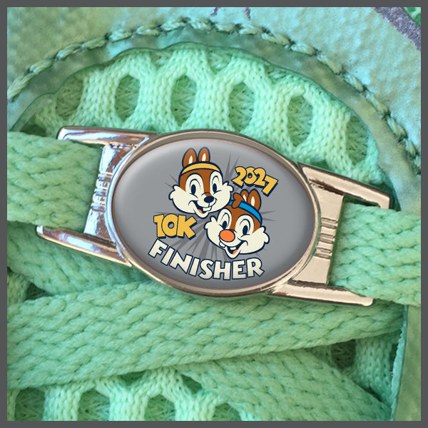 RunDisney Marathon Weekend 2027 10K 6.2 Miles Finisher or No Words Shoe Charm or Zipper Pull
