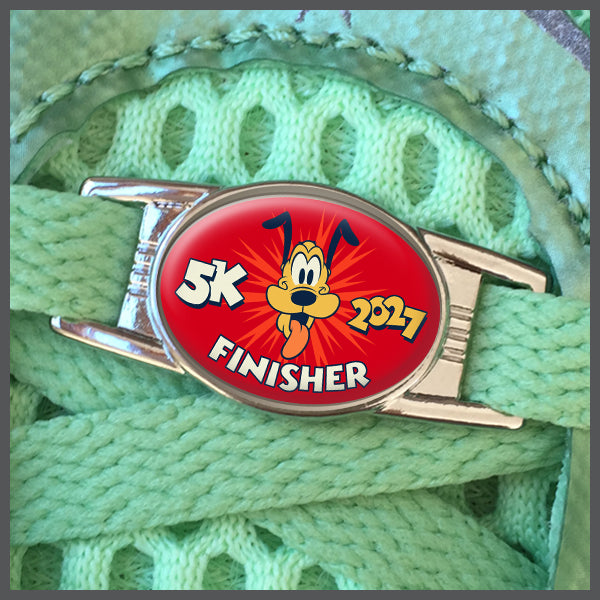 RunDisney Marathon Weekend 2027 5K 3.1 Miles Finisher or No Words Shoe Charm or Zipper Pull