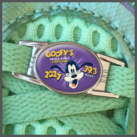 RunDisney Marathon Weekend 2027 Goofy Challenge 39.3 Miles Finisher or No Words Shoe Charm or Zipper Pull