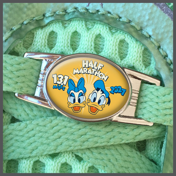 RunDisney Marathon Weekend 2027 Half Marathon 13.1 Miles Finisher or No Words Shoe Charm or Zipper Pull