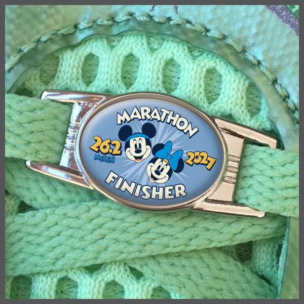 RunDisney Marathon Weekend 2027 Marathon 26.2 Miles Finisher or No Words Shoe Charm or Zipper Pull