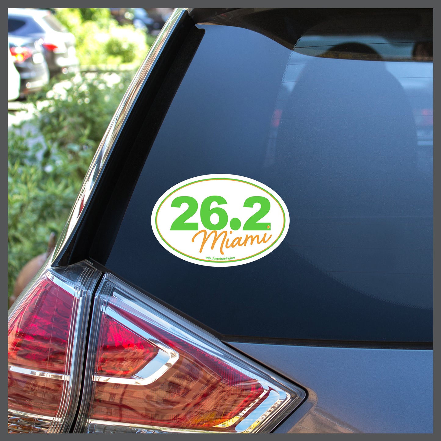 Miami 26.2 Marathon SCRIPT Decal or Car Magnet