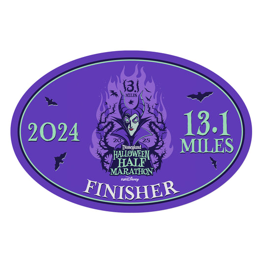 Disneyland Halloween Half Marathon Weekend 2025 Half Marathon 13.1 Miles FINISHER Decal or Car Magnet