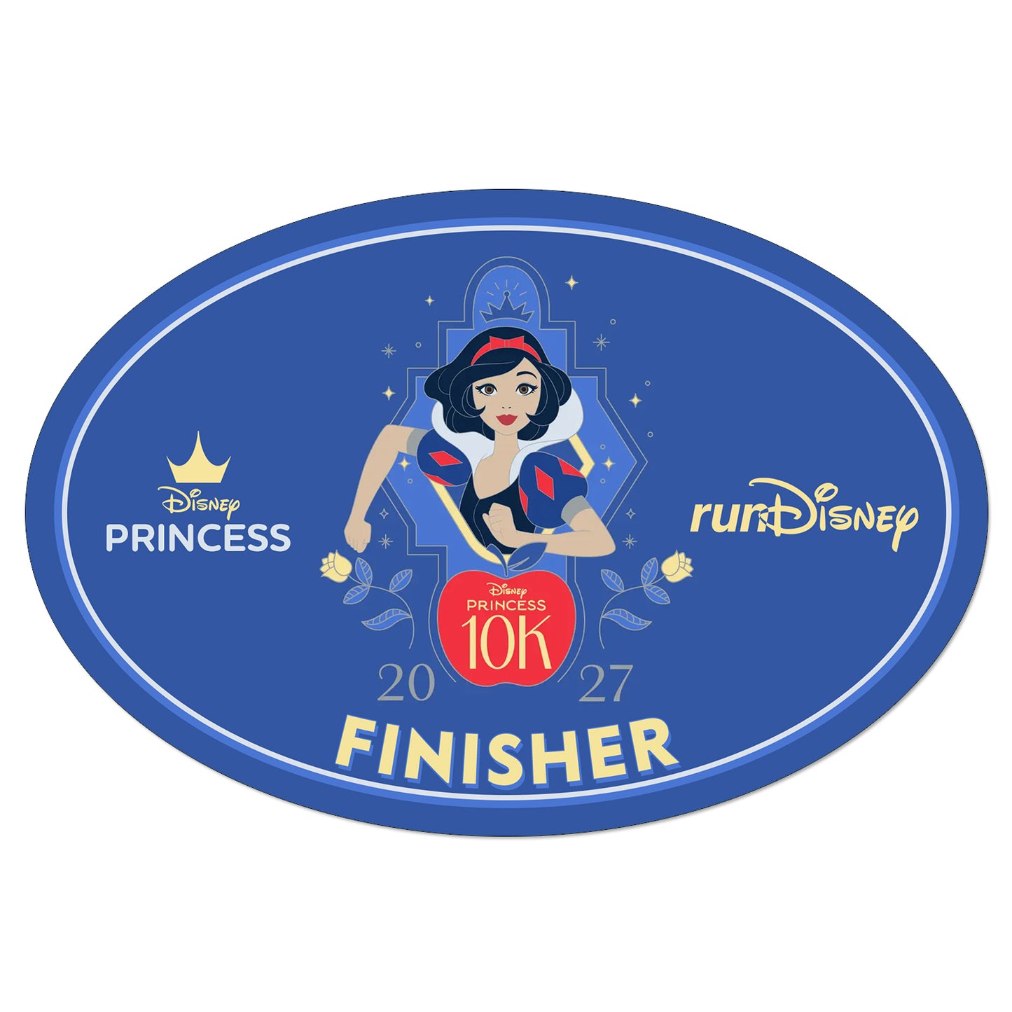 RunDisney Princess Half Marathon Weekend 2027 Princess 10K 6.2 Miles FINISHER Decal or Car Magnet
