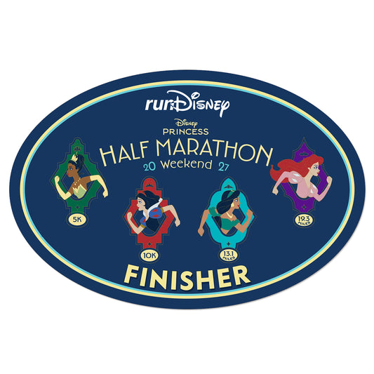 RunDisney Princess Half Marathon Weekend 2027 Generic Weekend FINISHER Decal or Car Magnet