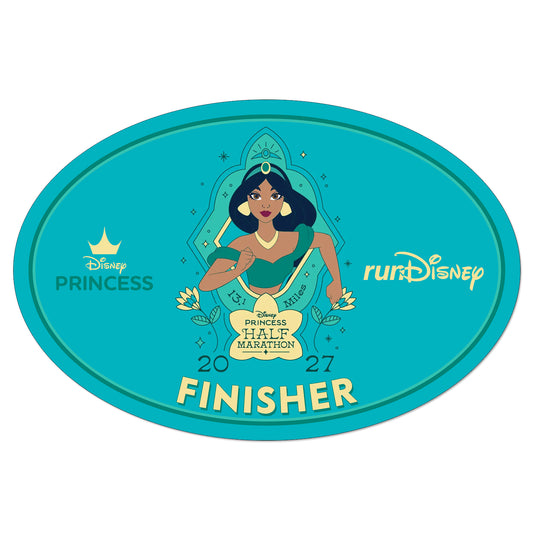 RunDisney Princess Half Marathon Weekend 2027 Princess Half Marathon 13.1 Miles FINISHER Decal or Car Magnet