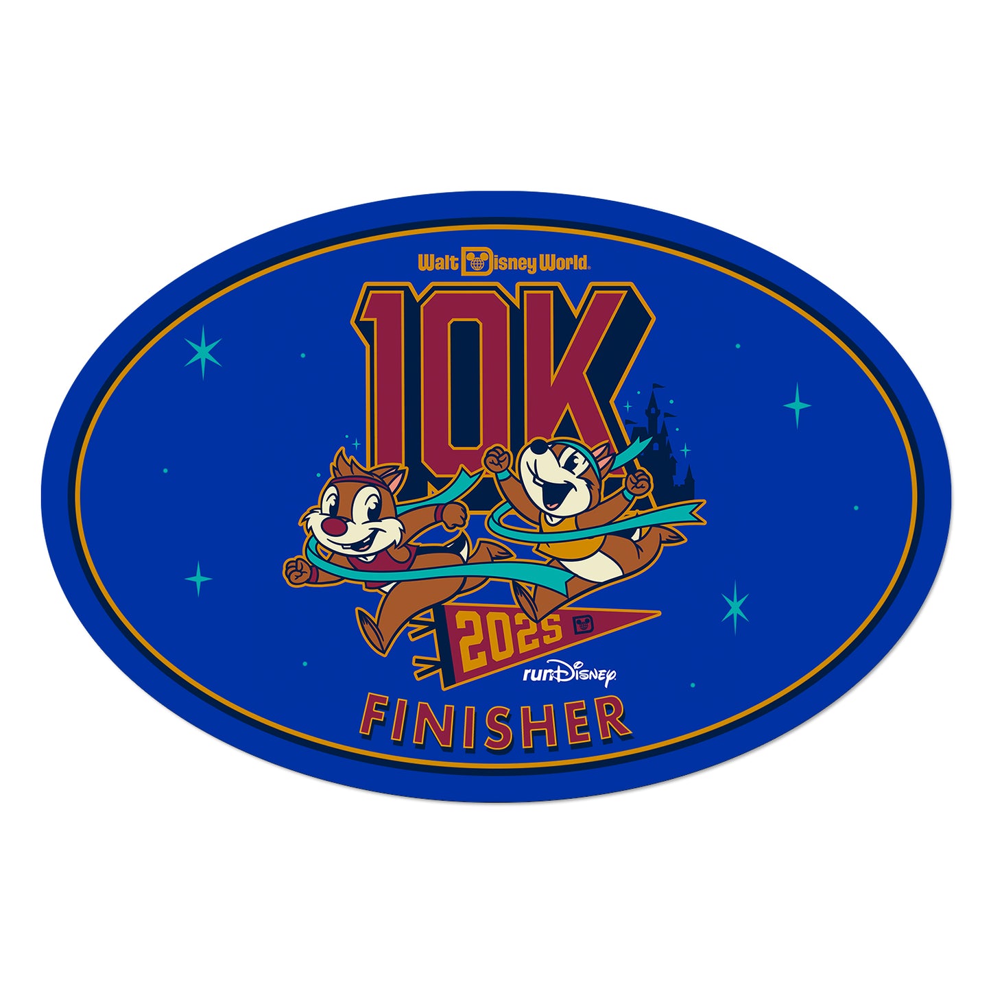 RunDisney Marathon Weekend 2025 10K 6.2 Miles FINISHER Decal or Car Magnet
