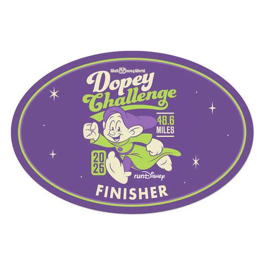 RunDisney Marathon Weekend 2025 Dopey Challenge 48.6 Miles FINISHER Decal or Car Magnet